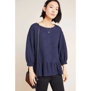 Maeve Anthropologie Mikayla Peplum Top Size XS